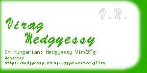 virag medgyessy business card